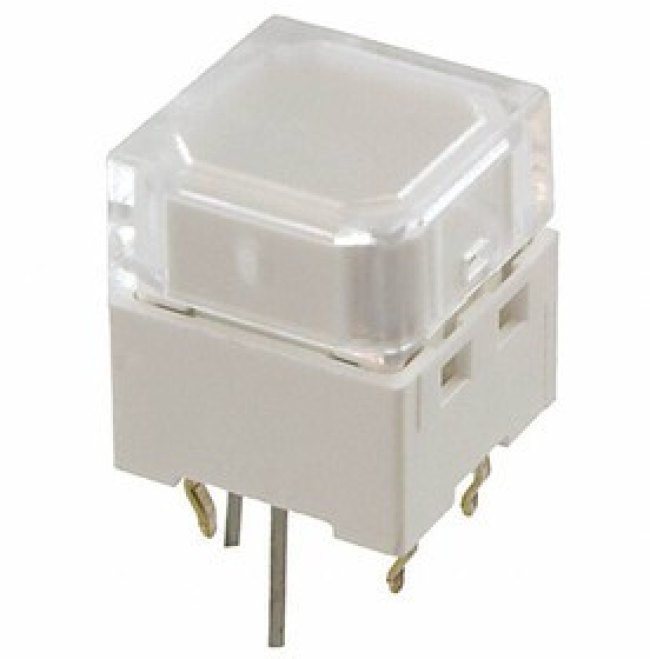 B3W-9002-G1C, Tactile Switches Green LED Trans Cap
