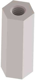 CBTS015A, Standoffs &amp; Spacers CB THREADED STANDOFF:NYL NATURAL, M3X0.5 THREAD L.236"