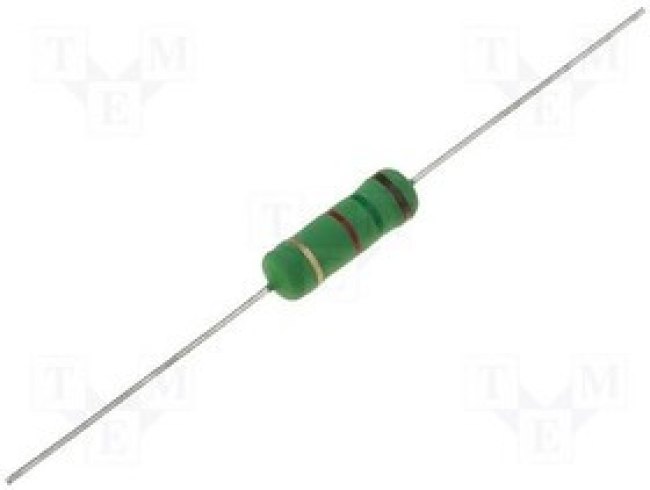 KNPA2W-130R, Резистор проволочный, высоковольтный, THT, 130Ом, 2Вт, ±5%