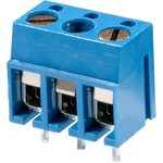 305-031-12(TB-02B), Клеммник 3-контактный, 5мм, прямой