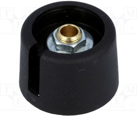 A3023049, Ручка, с указателем, полиамид, dоси: 4мм, d23x16мм, черный