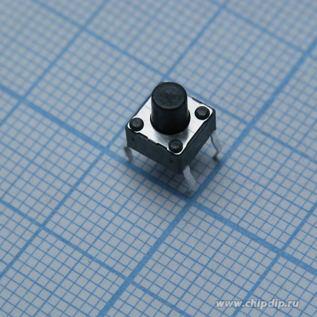 DTS-63K-V, Tactile Switch, 1NO, 1N, 6.2 x 6.2mm, DTS