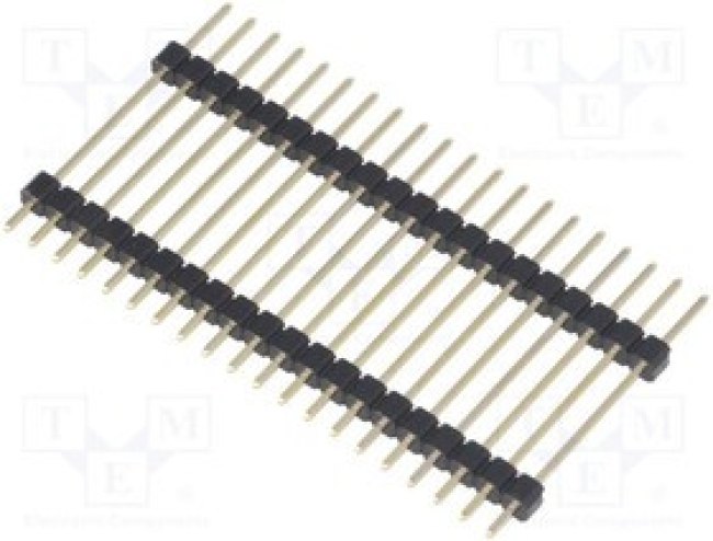 ZL2029-20, Штыревая планка, штыревой, "папа", PIN 20, двухуровневый, прямой, 3А, 250ВAC, длина 29 мм ZL2029-20, Штыревая планка, штыревой, "папа", PIN 20, двухуровневый, прямой, 3А, 250ВAC, длина 29 мм