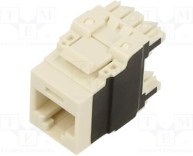 NK6X88MIW-Q, Socket; RJ45; PIN: 8; Cat: 6a; Layout: 8p8c; 22AWG?26AWG; white; IDC