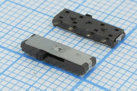 Переключатель движковый, 10.5x 3.0h1.0, контакты 4C,SP3T, SMD