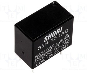 S5H-12-1AS, Реле электромагнитное