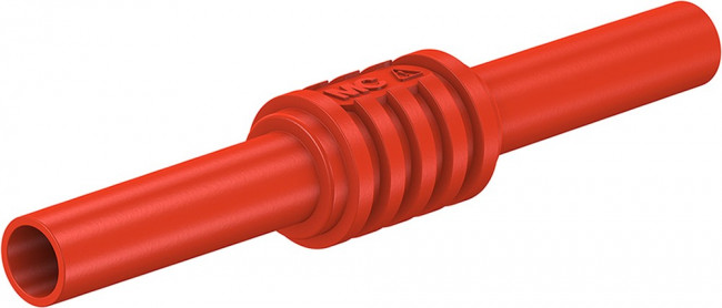 66.9123-22, Lead Coupler ø4mm Red 32A 1kV Brass