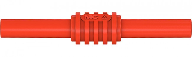 66.9123-22, Lead Coupler ø4mm Red 32A 1kV Brass