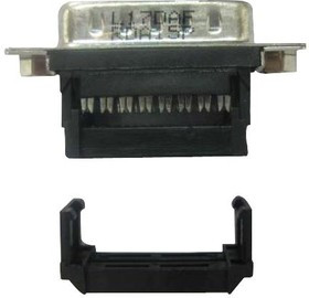 L17DCFRA37PC309, Разъем D Sub, Standard, Штекер, DFR, 37 контакт(-ов), DC, IDC / IDT L17DCFRA37PC309, Разъем D Sub, Standard, Штекер, DFR, 37 контакт(-ов), DC, IDC / IDT