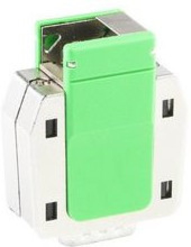 213032-1022, FCT Juwel D-Sub Backshell, Green