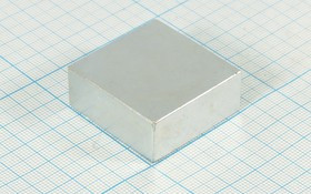 Магнит 35,0x35,0x15, параллелепипед, Ni, N35