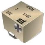 3214J-1-104E, Res Cermet Trimmer 100K Ohm 10% 0.25W(1/4W) 5(Elec)Turns 1.5mm (4.8 X 5 X 3.71mm) J-Ho