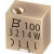 3214J-1-104E, Res Cermet Trimmer 100K Ohm 10% 0.25W(1/4W) 5(Elec)Turns 1.5mm (4.8 X 5 X 3.71mm) J-Ho