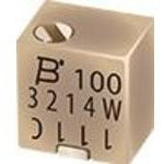 3214J-1-104E, Res Cermet Trimmer 100K Ohm 10% 0.25W(1/4W) 5(Elec)Turns 1.5mm (4.8 X 5 X 3.71mm) J-Ho