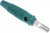 930726104, Green Male Banana Plug, 4 mm Connector, Screw Termination, 16A, 60V dc, Nickel Plating
