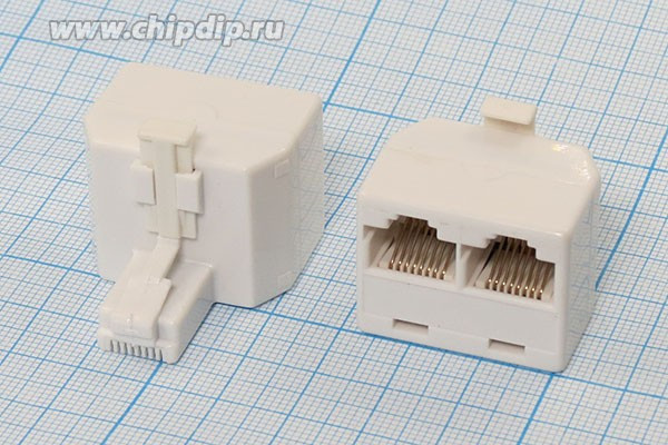 Разъем телефонный RJ-45 вилка, контакты 8C, RJ-45