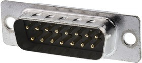 A-DS 15 LL/G, A-DS 15 Way Panel Mount D-sub Connector Plug A-DS 15 LL/G, A-DS 15 Way Panel Mount D-sub Connector Plug