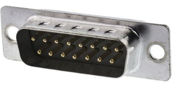 A-DS 15 LL/G, A-DS 15 Way Panel Mount D-sub Connector Plug A-DS 15 LL/G, A-DS 15 Way Panel Mount D-sub Connector Plug