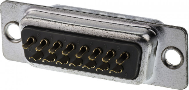A-DS 15 LL/G, A-DS 15 Way Panel Mount D-sub Connector Plug A-DS 15 LL/G, A-DS 15 Way Panel Mount D-sub Connector Plug
