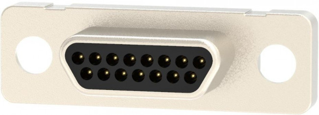 580-M15-103L001, 580 15 Way Vertical Panel Mount D-sub Connector Plug, 1.27mm Pitch 580-M15-103L001, 580 15 Way Vertical Panel Mount D-sub Connector Plug, 1.27mm Pitch