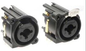 ACJC10AVL BULK, XLR Connectors 1/4" STEREO/XLR PCB 10P Vert Combo Jack