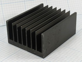 Радиатор охлаждения 100x 80x 44, F23, Al, черный, BLA165-100