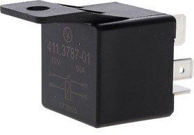 411.3787-01, Реле электромагнитное 12V 4-х контактное 50А замыкающее с кронштейном ЭНЕРГОМАШ