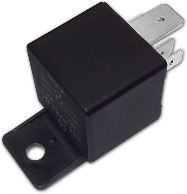 411.3787-01, Реле электромагнитное 12V 4-х контактное 50А замыкающее с кронштейном ЭНЕРГОМАШ