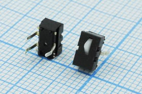 Микропереключатель , размер 6.3x 4 x 3.7,переключение OFF-(ON), размер концевика H5, DT3-P12[WB]