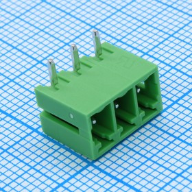 ECH381R-03P, Колодка клеммная (розетка) на плату 3 контакт(ов) шаг 3.81 мм 300В 8А
