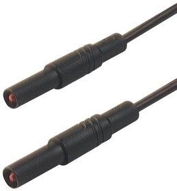 934076100, lead, 16A, 1000V ac/dc, Black, 2m Lead Length