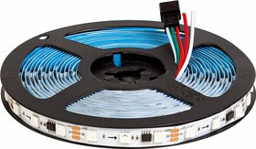 Cветодиодная лента 12В, 60д/м, 12.4Вт/м, SPI-RGB, IP20, 5м, мульти ML-R60-5050RGB-WS2811-S
