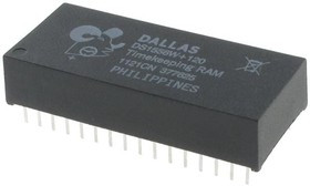 DS1556W-120+, RTC, Alarm, Date Time Format (Day/Date/Month/Year, HH:MM:SS), Bytewide, 2.97V to 3.63V