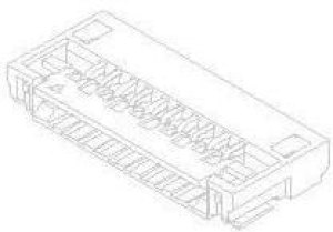 51441-2293, FFC &amp; FPC Connectors .5MM FPC 22 POS R/A SMT ZIF BOTTOM
