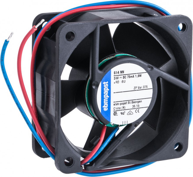 Вентилятор Ebmpapst 614 NN 24V DC 75mA 1.8W 60x25 2pin
