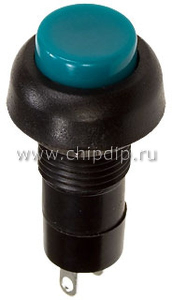 PB-10BGN1-G, Кнопка без фиксации 250В 1А зеленый (аналог SPA-101B4 PSW6D)