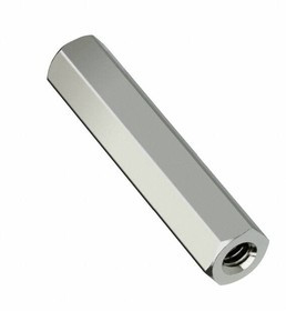 R40-1002502, Standoffs &amp; Spacers M4 x 25mm HEX SPACER BRASS 7mm A/F