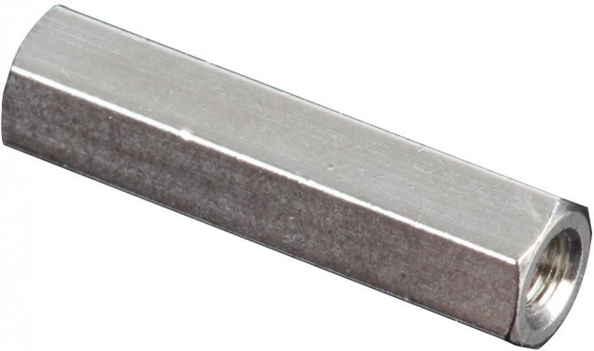 R40-1002502, Standoffs &amp; Spacers M4 x 25mm HEX SPACER BRASS 7mm A/F