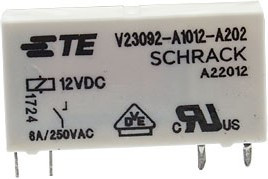 2-1393236-5, V23092-A1024-A302 реле 1 Form A,SPST-NO,1NO 24VDC/6A