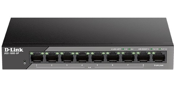 Коммутатор (свитч) D-Link DSS-100E-9P
