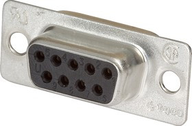 5-747905-2 (DB- 9F), Гнездо 9 pin на кабель (пайка)