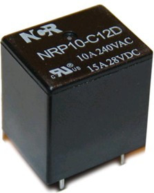 NRP-10-C-12D, Реле 1 переключ. 12VDC, 10A/250VAC SPDT