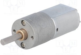 POLOLU-3456, Двигатель: DC, с редуктором, POLOLU 20D, 6ВDC, 3,2А, Ось: D профиль