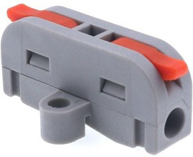 PCT-2-1ML, Клемма соединительная проходная 1 контакт 0,08-2,5мм² с фланцем левая