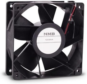 12038VA-24P-EA-00, DC Fans DC Tubeaxial Fan, 120x120x38mm, 24VDC, 190CFM, Flange Mount, Lead Wires