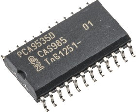 PCF8575DW, 16-Channel I/O Expander I2C, SMBus 24-Pin SOIC, PCF8575DW
