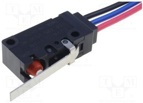 D2VW-5L1-1MS, Basic / Snap Action Switches HINGE LEVER WIRE LDS