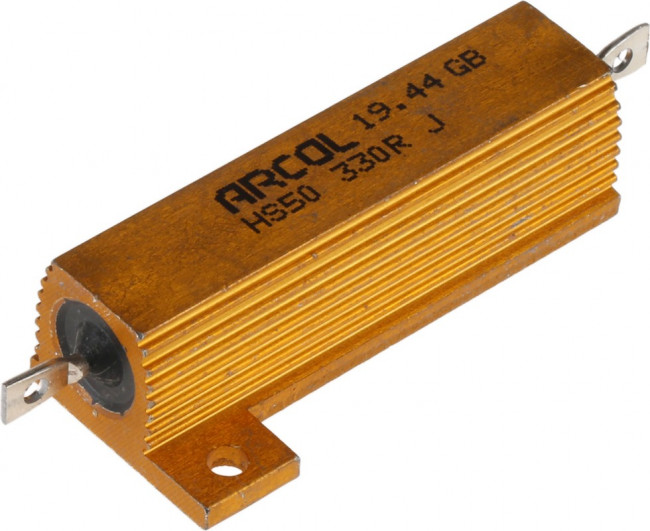 HS50 330R J, Wirewound Resistor 50W, 330Ohm, 5%