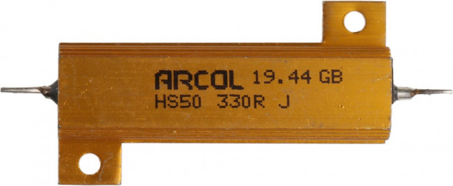 HS50 330R J, Wirewound Resistor 50W, 330Ohm, 5%