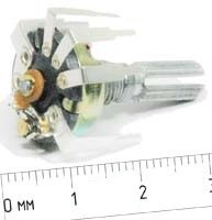 Резистор переменный поворотный 50к\B\17мм\KC6x20\ YRV-17S3.B50KL20KC; №7232 РПвр 50к\B\17мм\KC6x20\